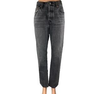 Levi's Premium Women's Black High Waisted Straight Leg Denim Jeans Size 29